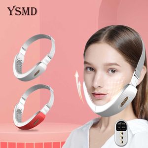 Double Chin Face Massage Slimmer V-Line Lift Machine EMS Electric LED Photon Therapy Facial Lifting Slimming Tight Slim Device 230222