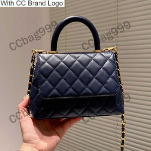 CC Cross Body Mini Flap Caviar Co Handle حقائب من جلد البقر المبطن من الجلد الذهب المعدني للأجهزة اليدوية المحمولة محفظة حقيبة Classic Womens Shoul