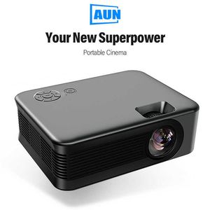 Projectors AUN Mini Projector A30 Portable Home Theater Cinema Laser Beamer LED Projectors 4K 1080p Movies via HD Port Smart TV Box J230222