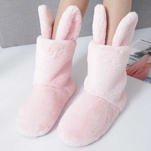 Pantofole Casa Invernale Stivali di Pelliccia Delle Donne Carino Gomma Rosa a Metà Polpaccio Pelliccia Scarpe da Donna Diapositive Slipon Peluche Caldo Stivaletti da Donna Z0215