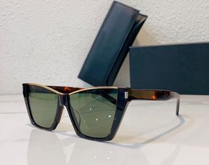 Kadınlar Kedi Göz Güneş Gözlüğü 369 Havana Çerçeveleri Yeşil Lens Tasarımcıları Güneş Gözlüğü Sunnies Sunnies Gölgeleri Occhiali Da Sole UV400 Koruma Gözlük Kutu