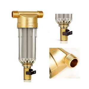 Liquid Syrup Pourers SplitMouth Water Filters Front Purifier Copper Lead PreFilter Backwash Remove Rust Contaminant Sediment Pipe 230222