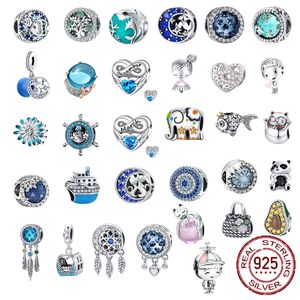 925-Pfund-Silber, neuer modischer Charm, 925er Silberperlen, Meerjungfrau, Wal, Hai, Kaktusform, kompatibel mit dem Original-Pandora-Armband, Damenschmuck