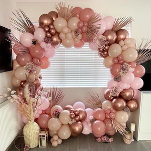 Andere Event-Party-Zubehör, rosa Ballon-Girlanden-Bogen-Set, Latex-Konfetti, Hochzeit, Geburtstag, Dekoration, Babyparty, Geschlecht offenbaren, Taufe, Dekor 230221