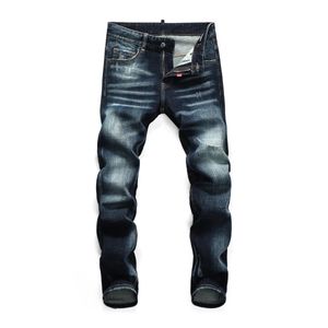 DSQ Slim Men's Jeans Wash Cool Guy Jeans DSQ2 Klasik Adam Hip Hop Rock Moto Sıradan Tasarım Yırtılmış Sıkıntılı Sıska Denim Biker DSQ JEAN 10829