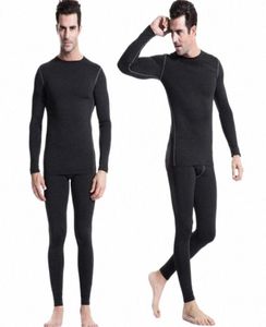 men039s Thermal Underwear Men Compression Sets Fleece For Winter Male Tight TopBottom Dry Warm Lined Long Johns Lightweight S9023556
