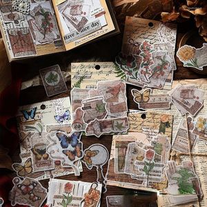 Geschenkpapier, 30 Stück, Vintage-Pflanzen-Aufkleber für DIY-Kartenherstellung/Scrapbooking/Tagebuch//Notizbuch/Etiketten-Dekoraufkleber, Scrapbook-Zubehör