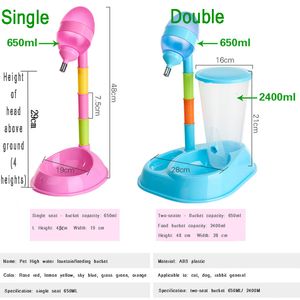 Ciotole per gatti Distributore di biberon per cani in plastica con fontana automatica di grande capacità per gatti da 650 ml per 230222