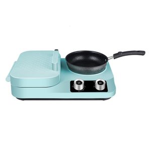 3 in 1 Breakfast Makers Multifunctional Machine Sand Maker Small Household Waffle Toast Bread Making 230222