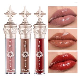 Lucidalabbra Pellicola acquatica Smalto a specchio sexy Idratante e duraturo Scintillio a lunga durata Rossetto rosso nudo Liquido impermeabile