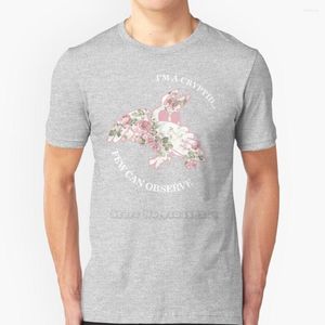Herr t -skjortor jag är en kryptid få kan observera - Mothman Summer Lovely Design Hip Hop T -shirt Topps Moth Söt blommig bedårande