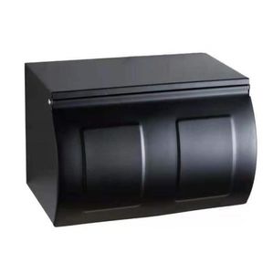 トイレットペーパーホルダーWetips Black Holder Porte Rouleau Papier WC Toiretetlete Noir Roll Towel Stand Wall Shelf5011816
