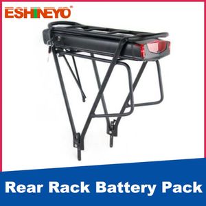 36V 48V 10.4AH 13AH bakre rackbatteri Ebike Batteri 18650 Litiumjonbatterier med BMS för 250W 500W 750W 1000W elmotor