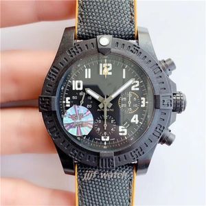 GF Factory Timing Watch Ruch Watch przez 46 mm obudowę z włókna węglowego w jedną stronę pierścień zapadkowy podwójny stół Sapphire