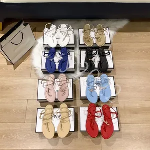 2023 Sandálias de plataforma de marca profissional planas femininas multicoloridas feitas na Itália Sapatos de alta qualidade com caixa de presente Sapatos de luxo Dhgate