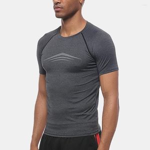 Active Shirts Men Tshirt Compression Fitness Tights Running Shirt Gym Blouse Yoga Sport Wear Exercise Muscle Man's T-Shirt