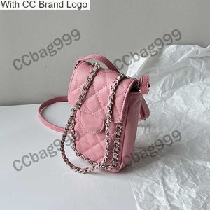 CC Bolsas de cintura Vintage Sacos de cintura de couro de pele de casco vintage Branco preto rosa Crossboys Bolsa de celular de diamante luxuris