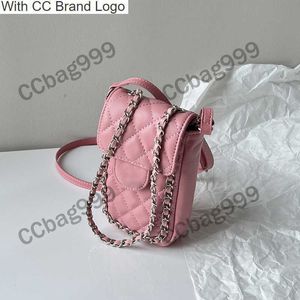 CC Marsupi Marsupi da donna in pelle di agnello vintage Bianco Nero Rosa Crossboys Borsa per cellulare con diamanti Borse di lusso Portafoglio marsupio Classico argento H