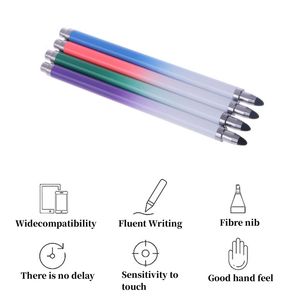 Gradient Screen Fiber Stylus Pens For Iphone 14 Plus 13 Pro 12 11 Moto G 5G 2023 Samsung S23 S22 A54 A34 A04E LG Stylo6 ipad Table PC Bling Suitable For Capacitive Touch Pen