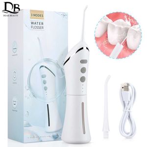 3 Modes Oral Irrigator 150ml Water Tank Portable Dental Flosser Dental Teeth Cleaner USB Rechargeable Teeth Whitening Irrigator 230202