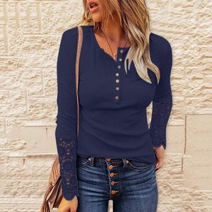 Women's Blouses Long Shirt V-neck Sleeve Lace Front Button Women's Buttoned Undershirt Tunic Blouse Christmas Sweater Toddler Boy