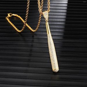 Anhänger Halsketten Aus Kubikzircon Fledermaus Halskette Männer Mit Seil Kette Hip Hop Gold Farbe Charme Geschenk Schmuck Für Frauen