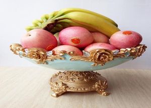 Пластины европейская стиль фруктовая тарелка Творческая высушенная миска с большой домашней гостиной Современная роскошная отделка журнального столика 7809586