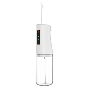 Electric Oral Irrigator 230ML Water Flosser Portable USB Rechargeable Dental Water Jet Water Tank Waterproof Teeth Cleaner 230202
