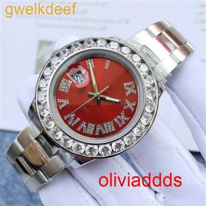 Högkvalitativ mode iced Watchesmens handled lyxig rundklipp lab gris