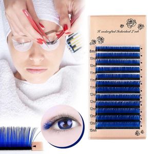 False Eyelashes 18mm Lashes Wispy With 8-15mm Dense Color Grafted Planting Mixed Extension Long 0.07c Rows Cute Cases Empty BulkFalse