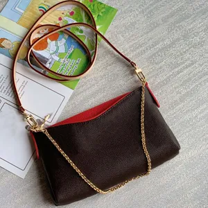 10A Karşı Kalite Tasarımcı Omuz Çantası Lüks Çanta Orijinal Deri Zincir Çantası 23cm Yüksek Imitation Crossbody Çanta Kutusu ZL132