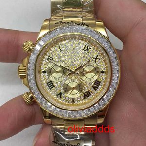 High Quality Fashion Iced Out WatchesMens Wrist Luxury Round Cut Lab Gr DDGU H525