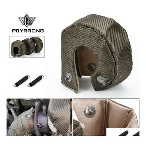 Turbochargers PQY 100 FL Titanium T3 Turbo filt värmesköld Fit T2 T25 T28 GT28 GT30 GT35 och de flesta PQYTBF03 Drop Leverans Mobiler DHKPN