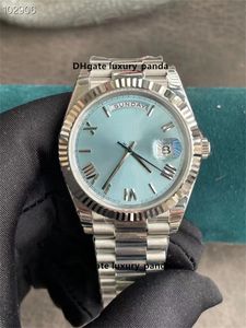 Top orologi da uomo orologio automatico di lusso 41mm blu ghiaccio movimento 2813 904L zaffiro orologio alla moda in ceramica impermeabile luminoso