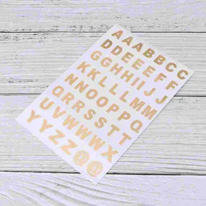 Present Wrap Stickers Letter Sticker Alphabet Letters Scrapbooking Decal Transparent Stamping Number English Iron Large Adhesive Glitter