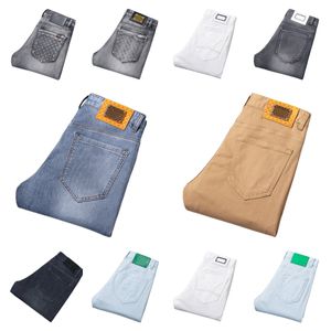 Men's Jeans Spring Summer Thin Slim Fit European American High-end Brand Small Straight Pants K6088