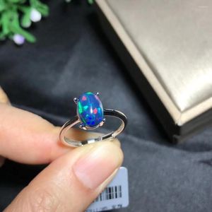 Cluster Rings Gift Real And Natural The GiftFor Your Girl Friend Opal Ring 925 Sterling Silver Fine Jewelry