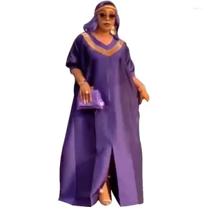 Casual Kleider XL-4XL Große Größe Muslim Für Frauen Afrikanische Maxi Robe V-ausschnitt Druck Halbe Hülse Neuheit Kleid Kanga kleidung Bouou