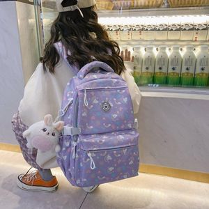 Школьные сумки мода подростки девочки рюкзак женщин водонепроницаемые нейлоновые мочилас Сумка Каваи