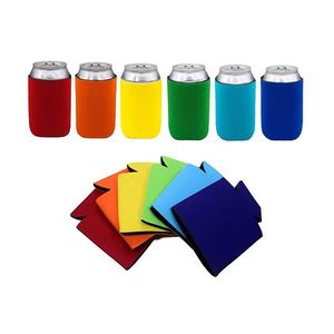 Wholesale Ice cream Tools Neoprene 330ml Beer Cola Drink Can Holders Bag Ice Sleeves Holder 12 Color SN701