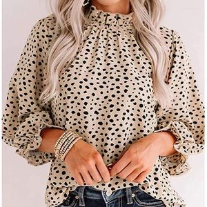 Женские блузки модные коричневые леопардовые шифоновые винтажные женские одежды Элегантные офисные топы весенний контрастный цвет с длинным рукавом 24756