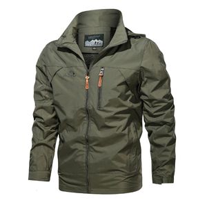 Mens Jackets Spring Autumn Casual Waterproof Military Shark Skin Soft Shell Outdoor Fashion Windbreaker Coat 230222