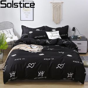 Bedding sets Solstice Home Textile Quilt Cover Duvet Set Flat Sheet Pillowcase clothes Linens Twin Queen King Size 230222