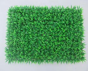 Decorative Flowers 60cm 40cm Artificial Grass Plastic Boxwood Mat Green Lawn Turf Outdoor SGS UV Proof Fake Ivy Fence Bush