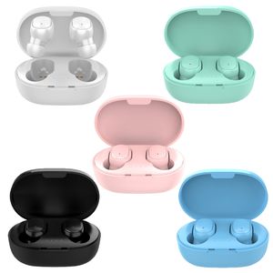 ワイヤレスBluetooth TWS Earbud Earbud Bluetooths v5.0ヘッドフォンHifiサウンド自動接続IPX4防水5色A6S Proオリジナル