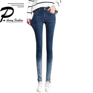 Damenhosen Capris Schwarze Jeans Frauen Herbst 2023 Koreanische Version der schlanken Hose Einfarbig enge Füße Bleistift