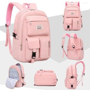 School Bags Backpack Travel Backpacks Bookbag For Women & Men Boys Girls College Students Durable Water Resistant Pink