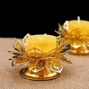 Lotus Ghee Lamp Holder Brass Stands Waterfall Incense Burner Gold Lotus Seat Incensecone Tibetan Copper Oil Lamp Altar Supplies