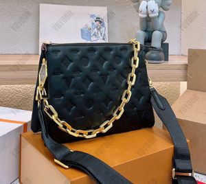 23 Designer-Taschen, luxuriöse Damen-Diagonaltasche mit breiter Schulter und Kette, modische Handtasche, Mädchen-Must-Wash-Tasche, 7A Top-Leder-Umhängetasche, 26 cm