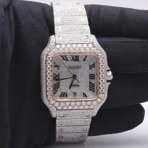 Wristwatch 2024new arrival brand iced out high quality luxury gold sier original customized hip hop men Diam 0HS2ZMBA5M53